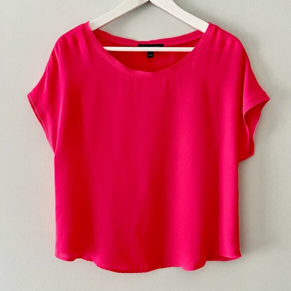 BANANA REPUBLIC Flowy Pink Blouse - Size XS - Picture 1 of 4